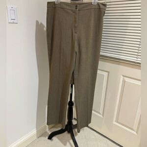 Sigrid Olsen size 14 taupe career pants / trousers